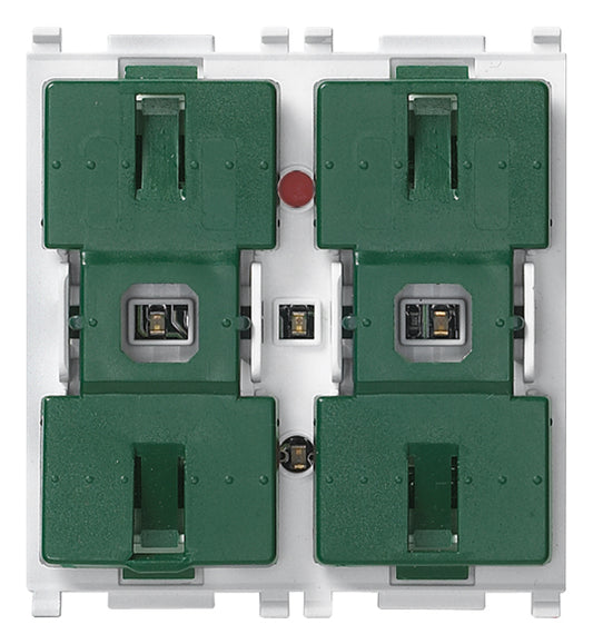 Due pulsanti basculanti + relè Vimar Plana