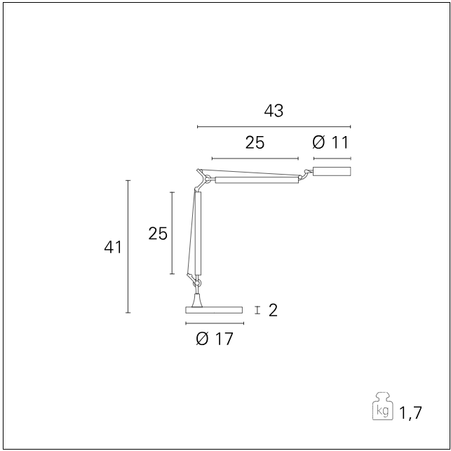 Alter - Lampada da tavolo professionale