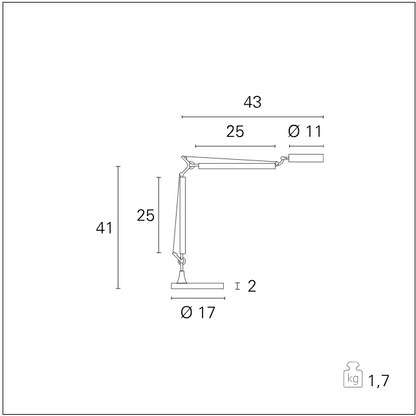 Alter - Lampada da tavolo professionale
