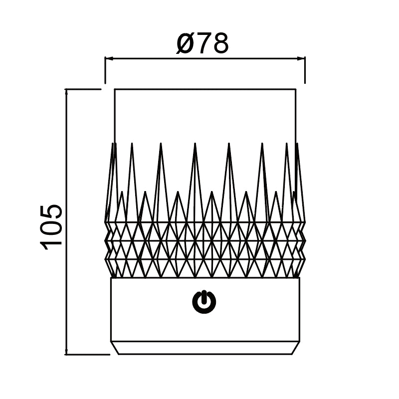 Lampada da tavolo portatile  ricaricabile "Lax"