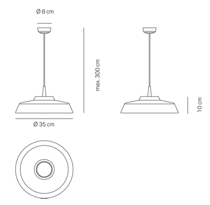 CIRCUS  lampadario in ceramica - Zafferano