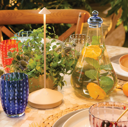 Pina  Zafferano lampada da tavolo ricaricabile