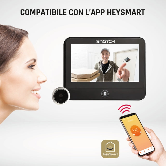 HeyDoor - Spioncino smart wi-fi per porte blindate